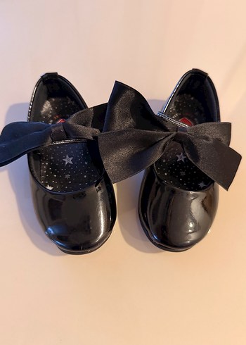 Kız Çocuk Siyah Fiyonk Detaylı Babet - Görsel 2