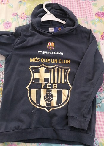 FC Barcelona Baskılı Erkek Çocuk Sweatshirt