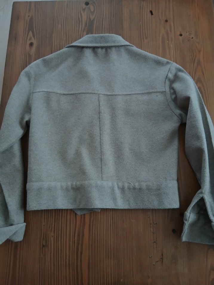 Bej Düğmeli Kadın Midi Ceket - Görsel 2