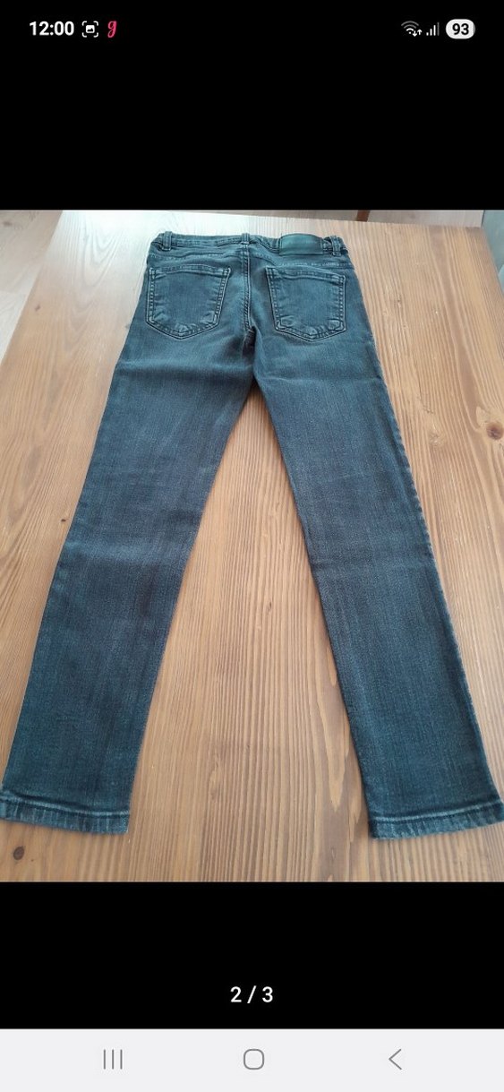 Erkek çocuk Gri Denim Normal Boy Kot Pantolon - Görsel 2