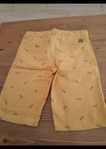 LC Waikiki Düğmeli Sarı Pamuklu Erkek Şort