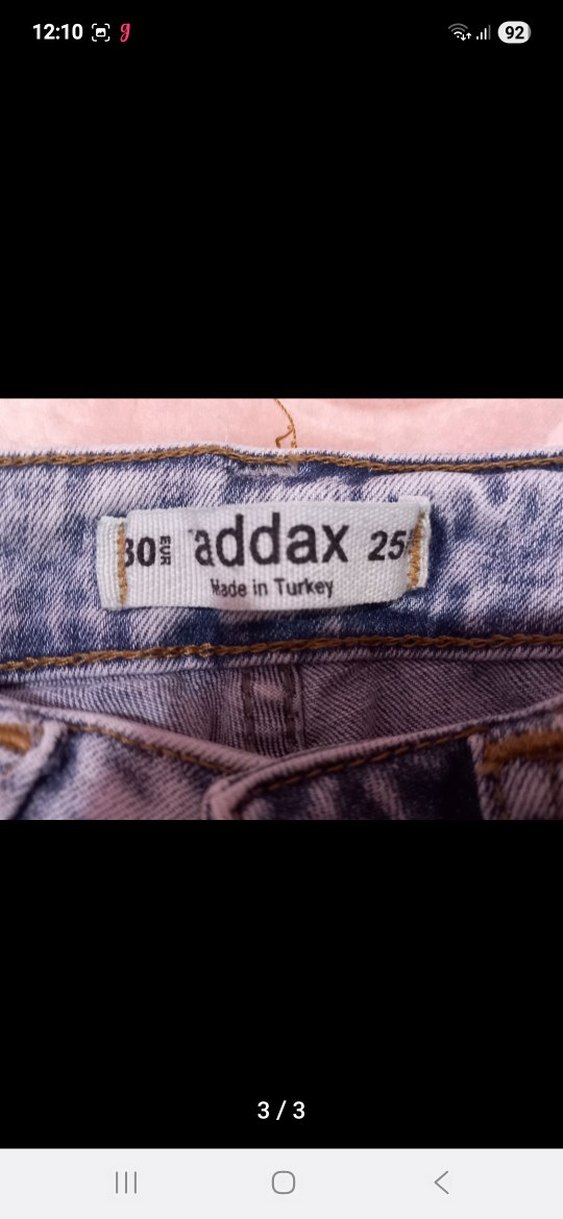 Pastel Mavi Bağlama Desenli Kadın Jean - Görsel 3