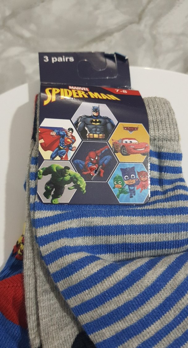Çocuk Çorapları Süper Kahraman Desenli - Görsel 4