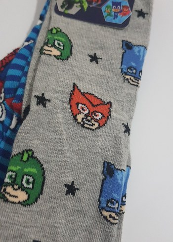 Erkek Çocuk Çok Renkli Desenli Çorap 3'lü - Görsel 3