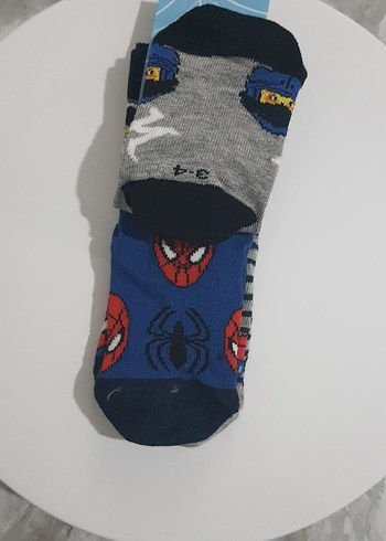 Erkek Çocuk Gri Desenli Çorap Seti - Görsel 5
