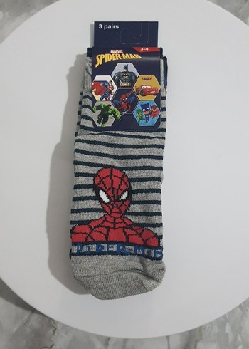 Erkek Çocuk Gri Desenli Çorap Seti - Görsel 2