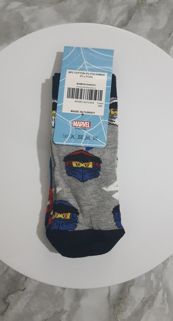 Erkek Çocuk Gri Desenli Çorap Seti - Görsel 4