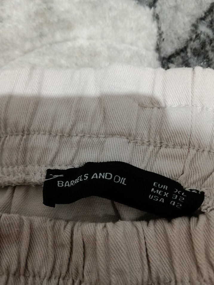 Kadın Bej Salaş Yüksek Bel Eşofman - Görsel 2