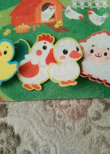 Çocuklar için Hayvan Figürlü Çok Renkli Puzzle - Görsel 2