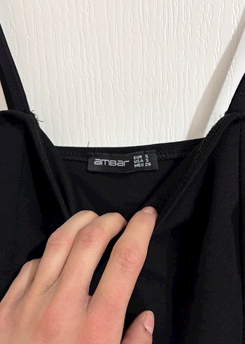 Siyah Straplez Midi Kadın Elbise - Görsel 2