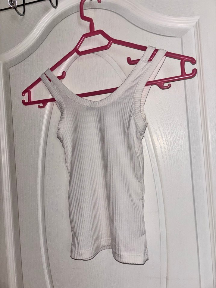 Beyaz İnce Askılı Kadın Atlet - Görsel 2