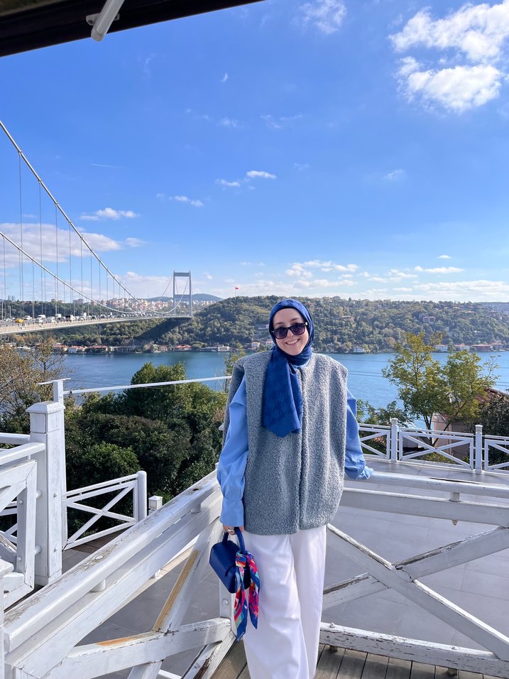 Manuka Gri Yelek Kaban - Görsel 2