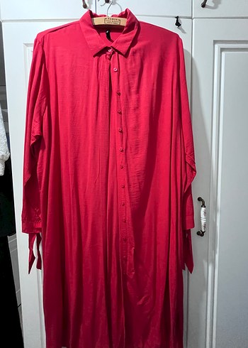 Düğmeli Narçiçeği Kadın Tunik Gömlek - Görsel 5