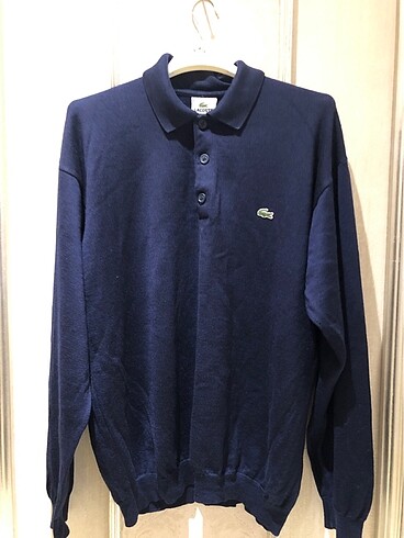 Lacoste lacivert erkek yün kazak