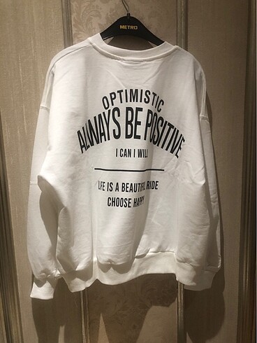 m Beden beyaz Renk Sweettshirt #crop