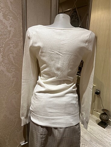 Stradivarius Yazlık beyaz hırka