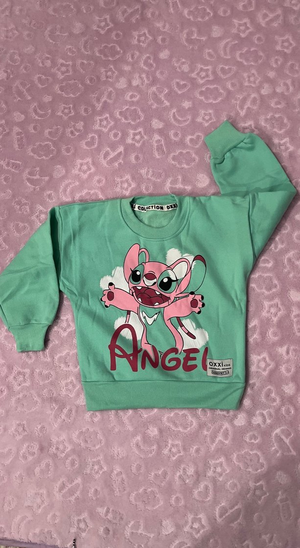 Kız Çocuk  Baskılı Eşofman Takımı - Görsel 2