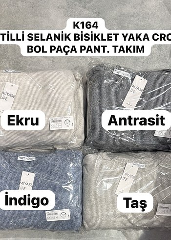 Gri Örgü Kadın Rahat Takım - Görsel 3