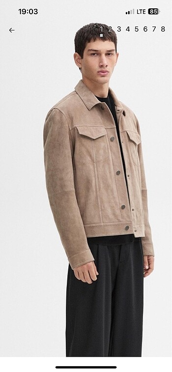 Massimo dutti süet deri ceket