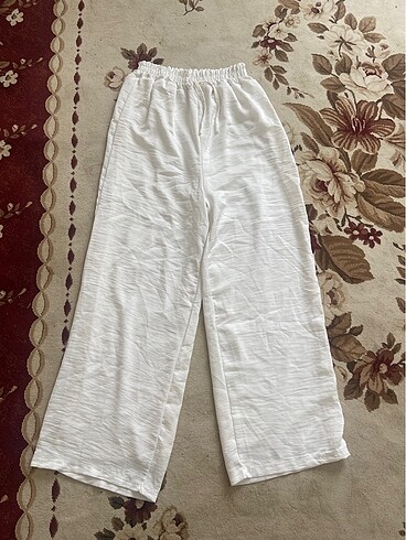 Zara Beyaz palazo pantolon