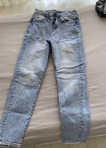 Mavi Jeans Kadın Gri Mavi Midi Boy Bol Kesim Kot Pantolon