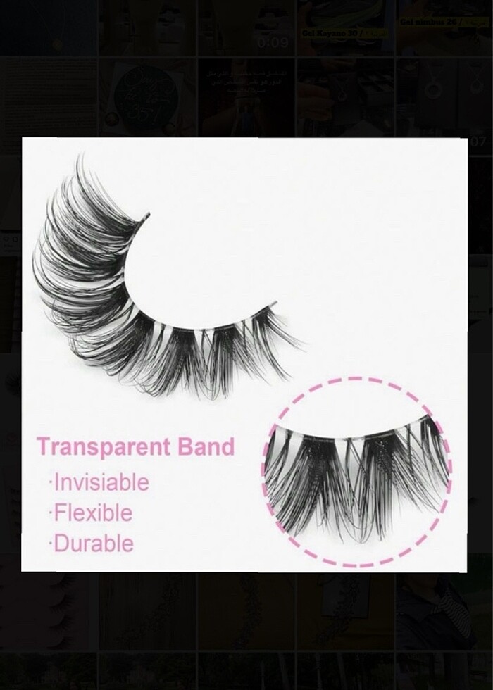 Takma volum kirpik - Görsel 2