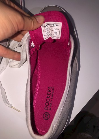 Hiç giyilmedi 
Dockers Gri Pembe Kadın Spor Ayakkabı - Görsel 3