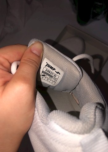 Jump Beyaz Bağcıklı Kadın Spor Ayakkabı - Görsel 3