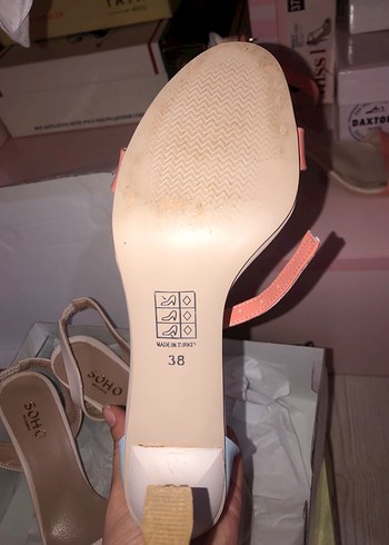 Pembe Bantlı Stiletto Topuklu Kadın Ayakkabı - Görsel 3