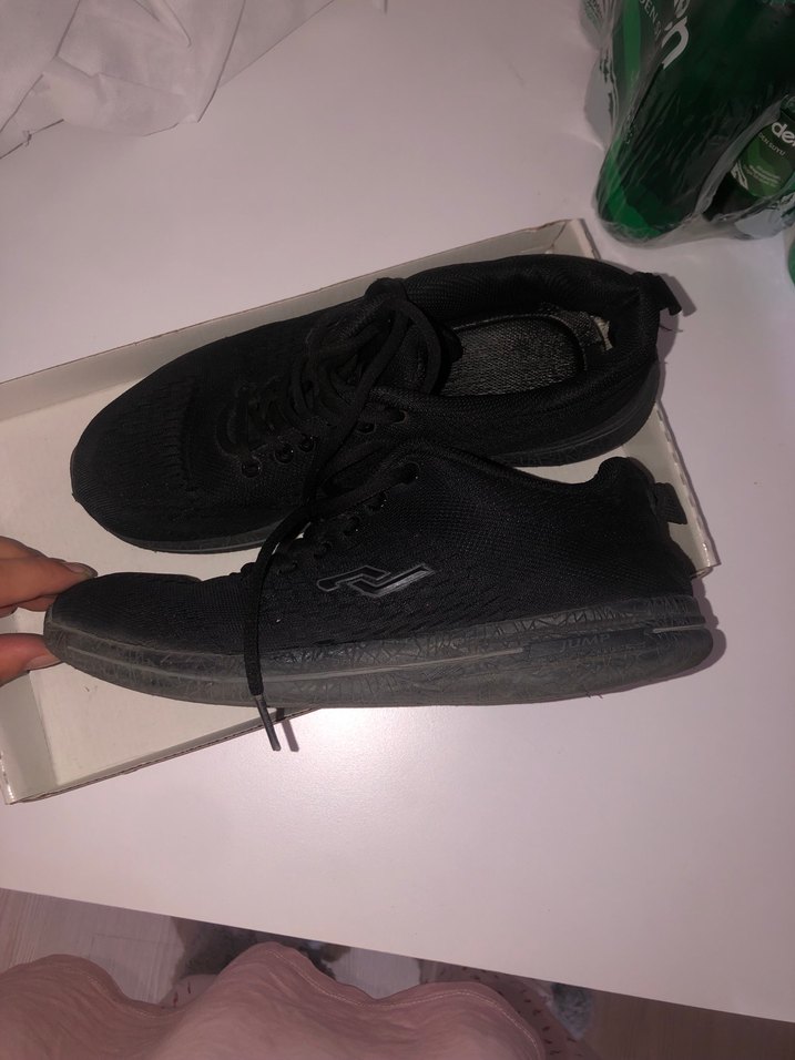 Kadın Siyah Spor Ayakkabı - Görsel 2