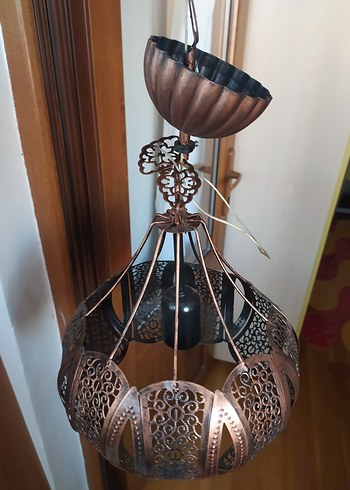 Diğer Diger Koyu Kahverengi Metal Avize