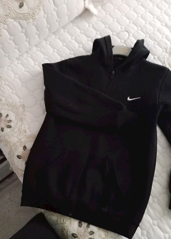 Nike Siyah Kapüşonlu Fermuarlı Erkek Sweatshirt - Görsel 2