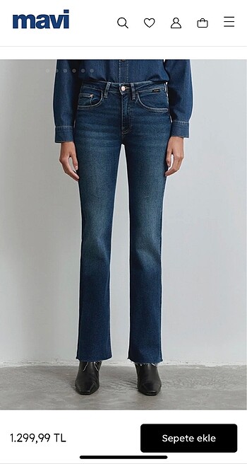 Mavi Gold flare jean