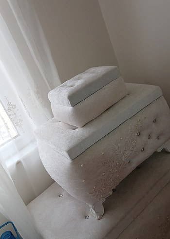 Üçlü beyaz sandık - Görsel 5