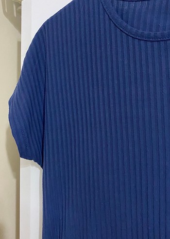 Mavi V Yaka Hamile ve Emzirme Pijama Takımı - Görsel 5