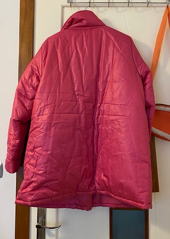 Pembe Kadın Midi Ceket - Görsel 4