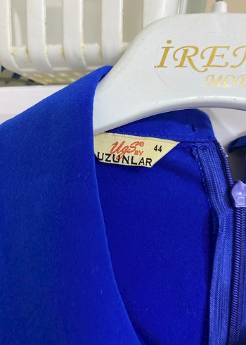 Dantel Detaylı Mavi Uzun Kollu Triko Bluz - Görsel 3