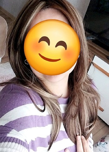 kumral bej tonları uzun peruk saç - Görsel 3