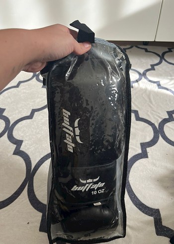 Siyah Deri Boks Eldiveni Velcro - Görsel 3