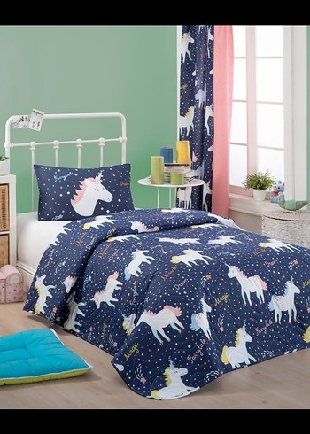 Uzay Desenli Gri Çocuk Yorganı 1300 kargobedava - Görsel 7