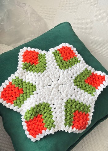 Renkli Örgü Banyo lif seti - Görsel 4