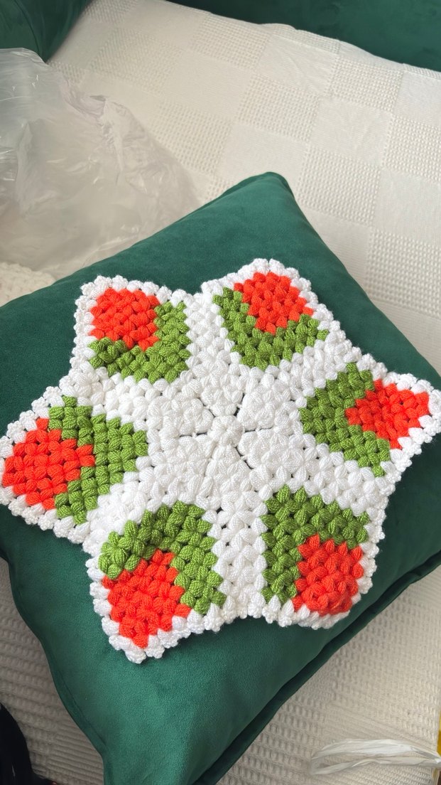 Renkli Örgü Banyo lif seti - Görsel 4