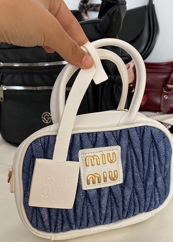 Beyaz Denim Kadın El Çantası