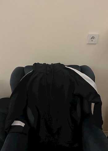 siyah sweatshirt - Görsel 5