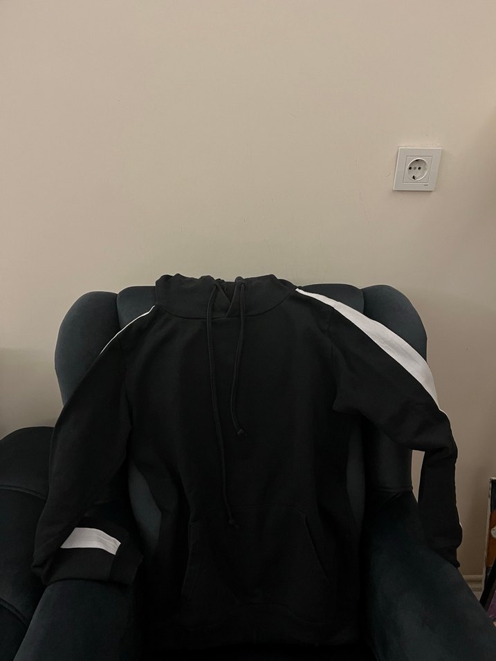 siyah sweatshirt - Görsel 5