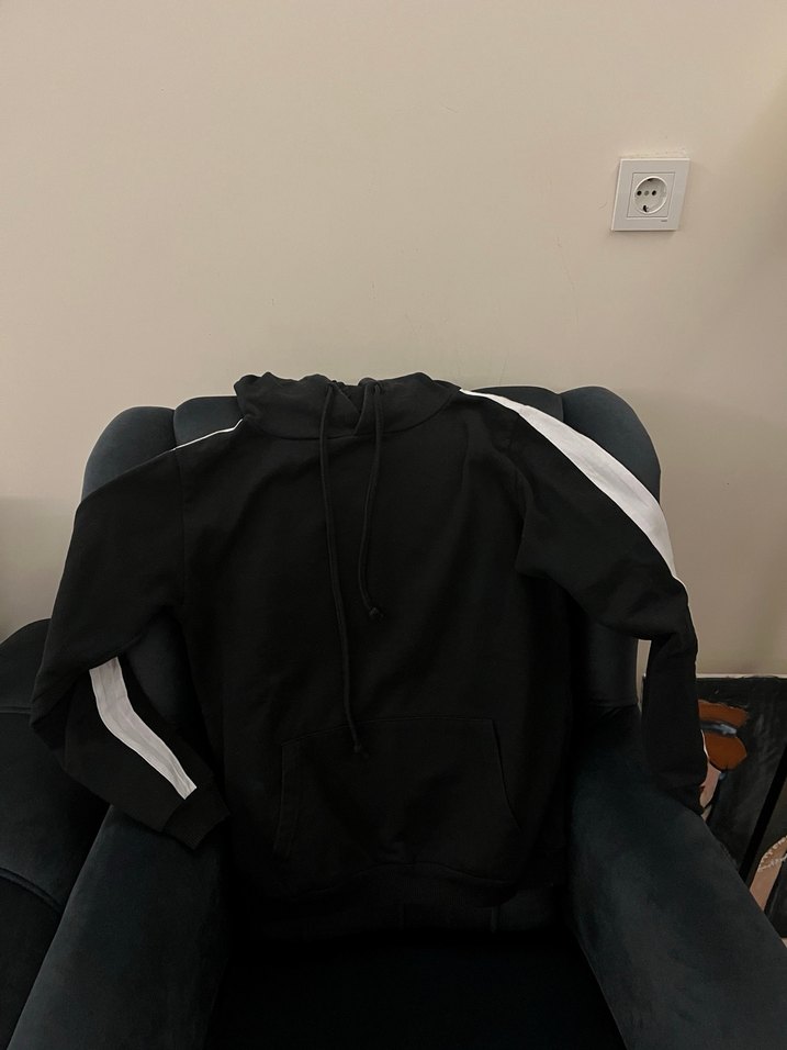 siyah sweatshirt - Görsel 4