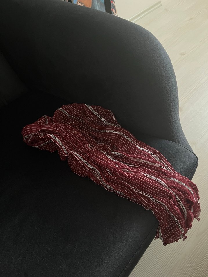 bordo fular - Görsel 2