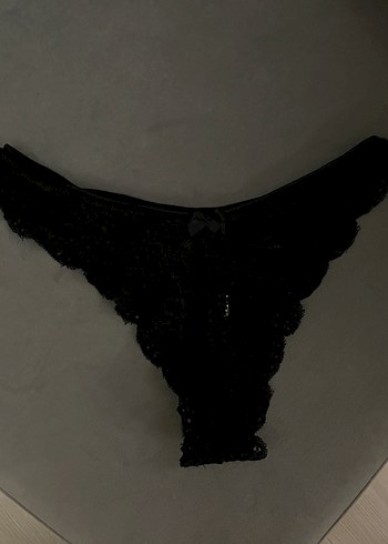 siyah dantelli kulot - Görsel 3