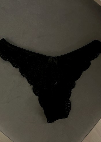 siyah dantelli kulot - Görsel 2