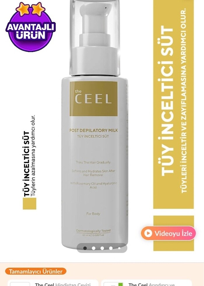 ceel tüy azaltıcı krem - Görsel 2